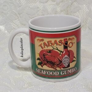 Vintage Tabasco Collectible Seafood Gumbo Mug - McIlhenny Co. Coffee/Soup Cup